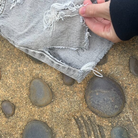 Levi's 517 Orange Tab Grey Distressed - Picture 3 of 5